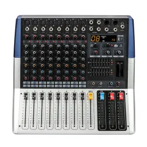 True Tone kv 80 8 channels powered mixer -pro mixer